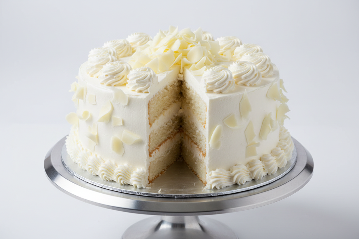 
Soft white forest cake with cream layers — delicate and elegant.

🎁 Includes:
2.2 LBS White Forest Cake
From PC Hotel Lahore
